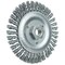 Weiler Wolverine 5" Knot Wire Wheel, Twist, .020" Steel Fill, 5/8"-11 UNC Nut 36295 - alternate 1